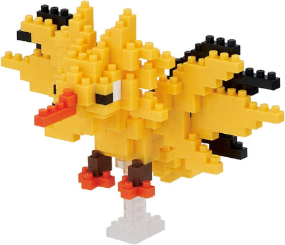 Nanoblock Pokémon Zapdos assembled model - view 03 | Savvy Hobbyist