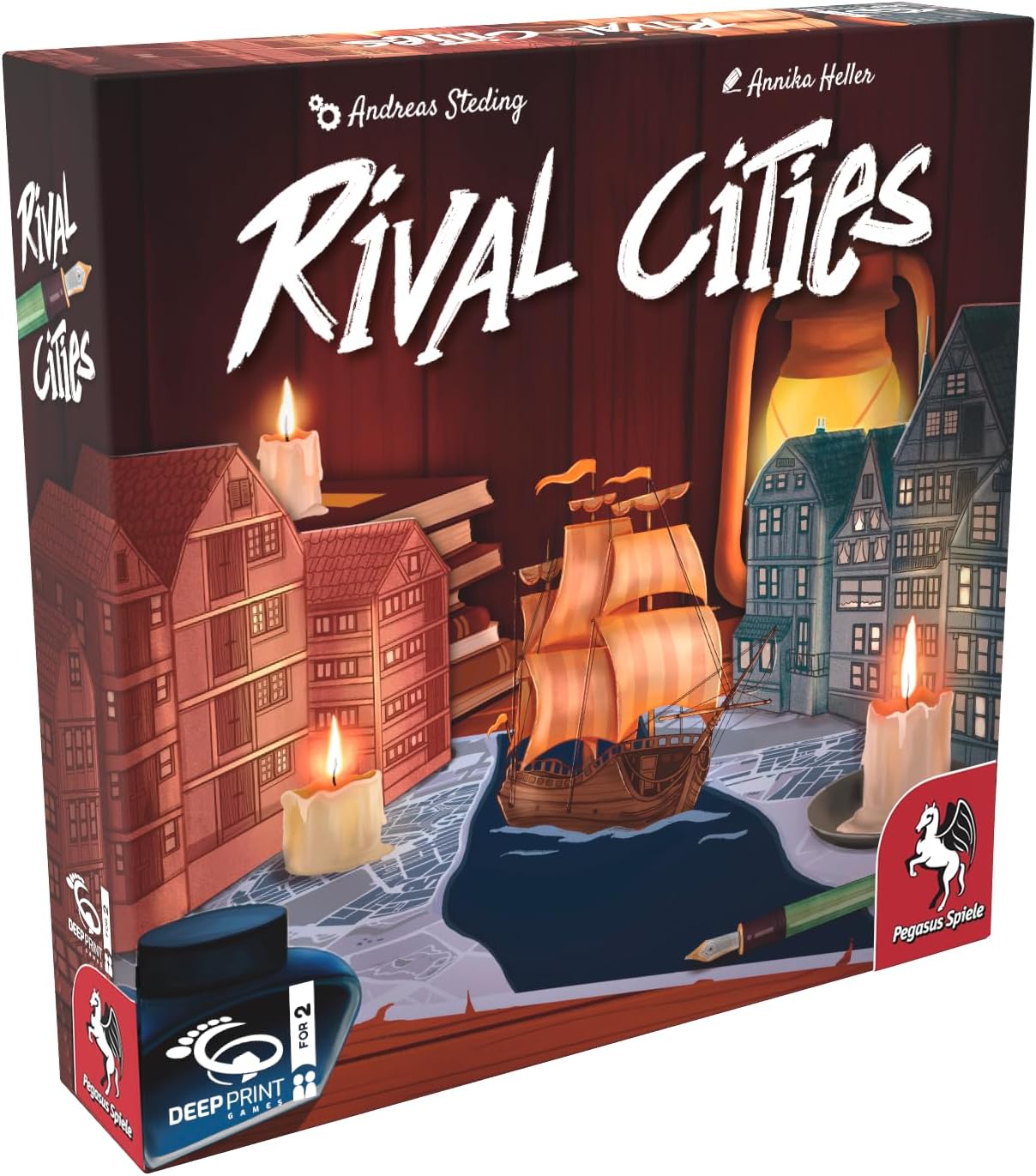 Rival Cities Board Game box - view 02 | Savvy Hobbyist