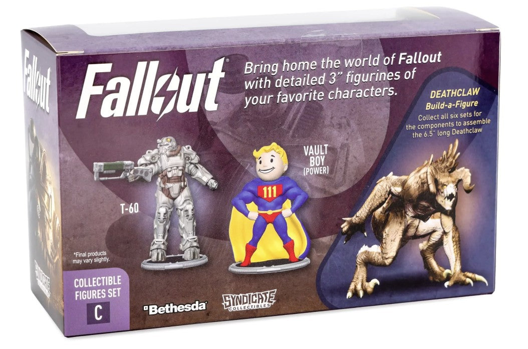 Fallout T-60 and Vault Boy (Power) Mini Figure Set (Build-a-Figure Deathclaw)