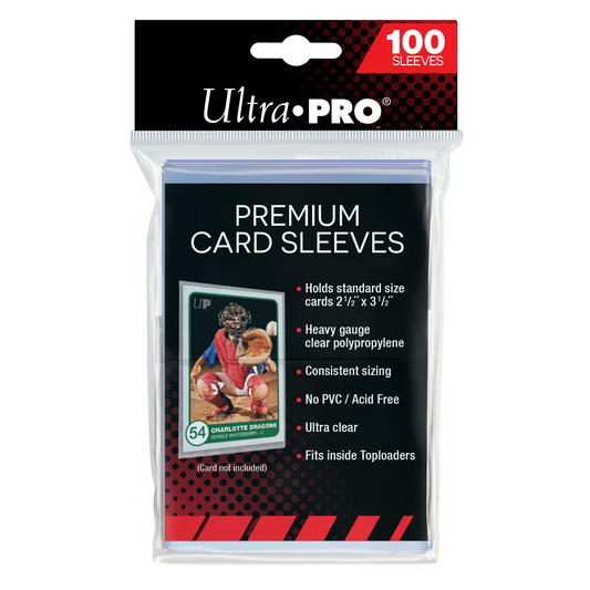Ultra PRO Premium Card Sleeves 100 count, standard size 2.5 x 3.5 inch