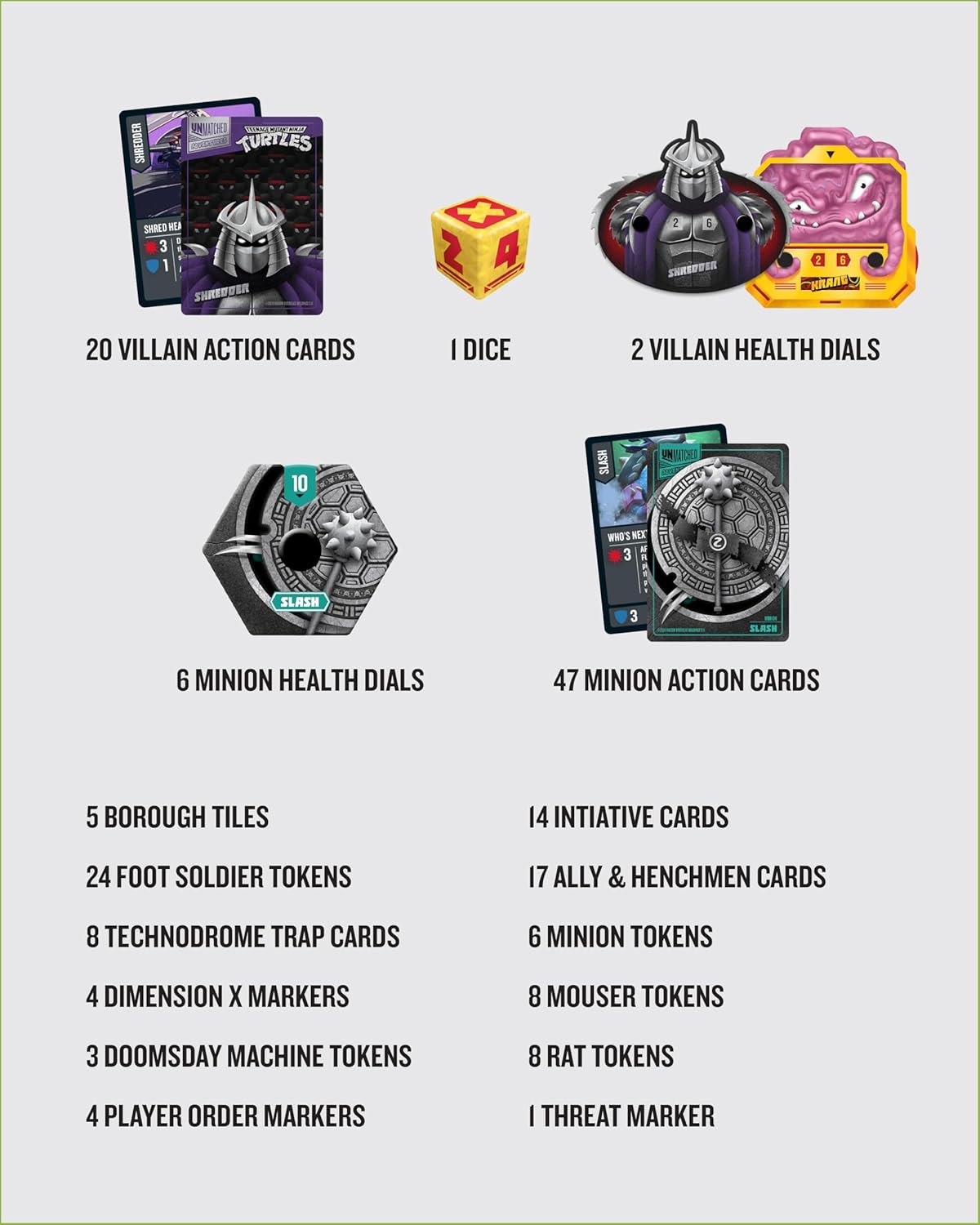 Unmatched Adventures TMNT contents list - view 05 | Savvy Hobbyist
