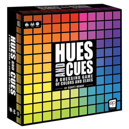 HUES and CUES - Vibrant Color Guessing Board Game for 3-10 Players Ages 8+, Connect Clues and Guess from 480 Color Squares